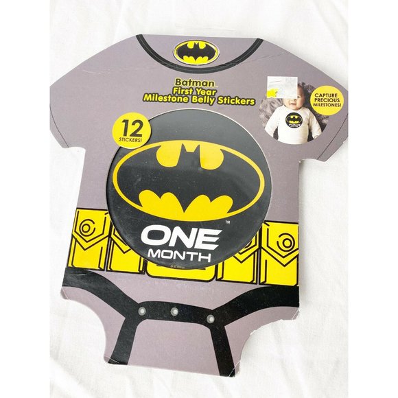 Batman First Year Milestone Belly Stickers Prop - Picture 1 of 2